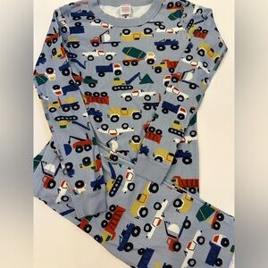 Hanna andersson size 150 Blue Construction Vehicle Pajama Set